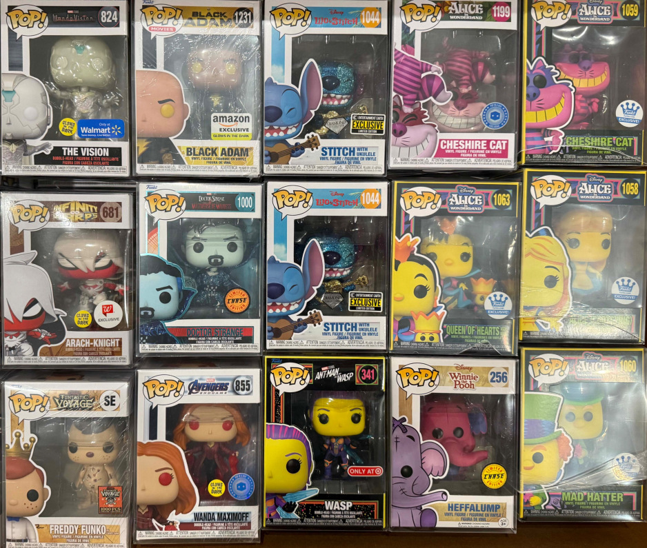 Multiple Funko Pop Figures