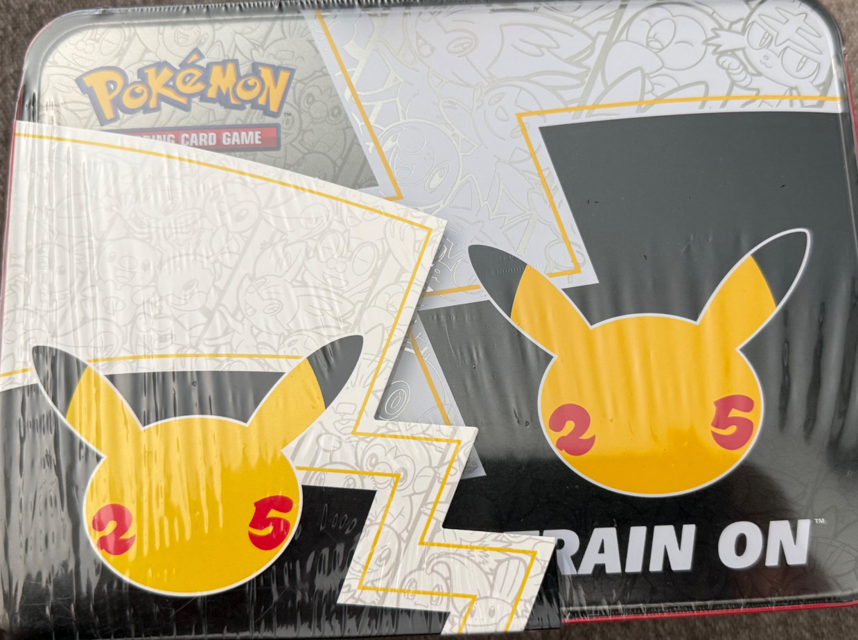 Pokemon 20th Anniversary lunch box tin