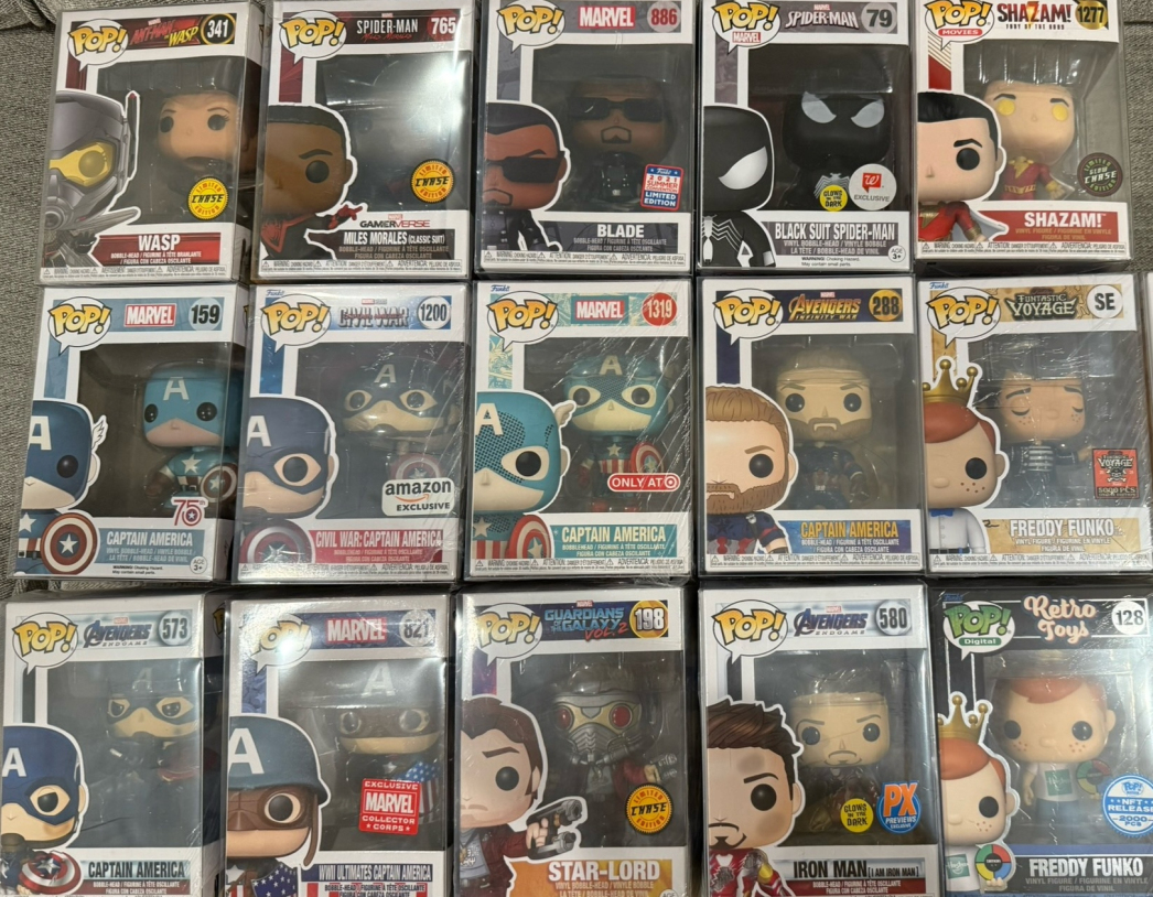 Multiple Funko Pop Figures