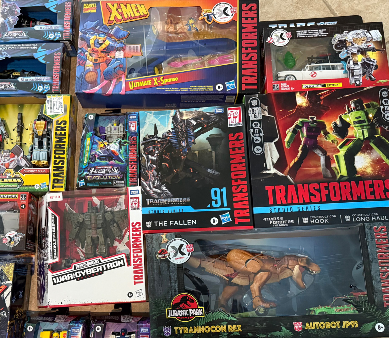 Multiple Transformers Action Figures